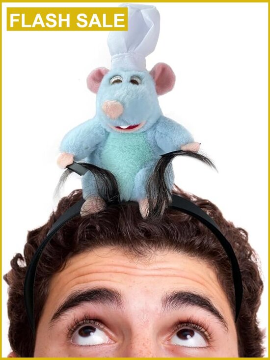 Rat Headband Clip Plush Mouse Ears Costume Prop Funny Adults PP Cotton main image 6